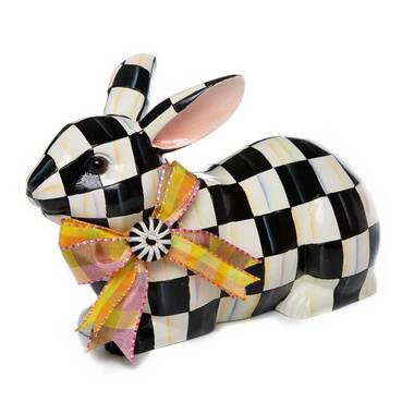 MacKenzie Childs Courtly Check® Menu Rabbit & Reviews | Wayfair